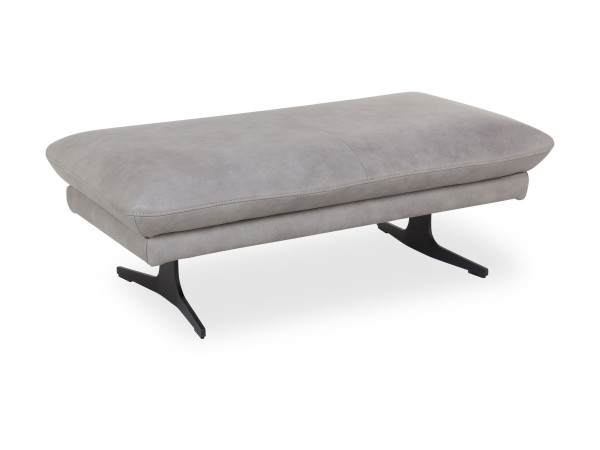 Hocker MONDO Aranca in grau aus Leder