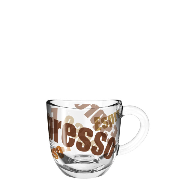 Espressotasse LEONARDO NAPOLI in mehrfarbig aus Glas