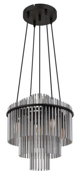 Hängeleuchte GORLEY in schwarz aus Metall