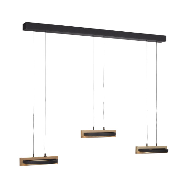 Pendelleuchte MONDO FAMERA in braun aus Holz