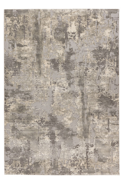 Teppich MONET in silberfarben aus Mischgewebe