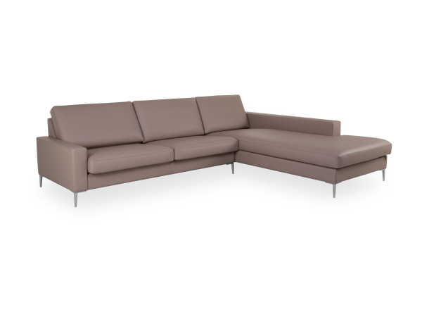 Polsterecke CLASSICS 500 in stone aus Leder