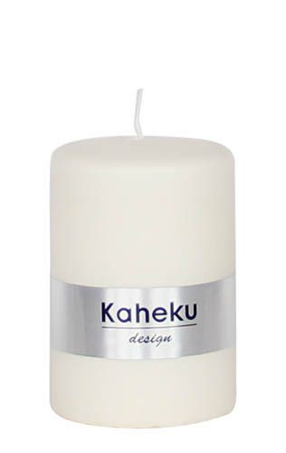 Kerze POWDER in creme aus Wachs