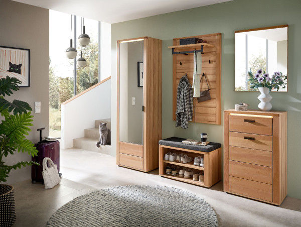 Garderobenset vito CAMBRA in Buche aus Holz