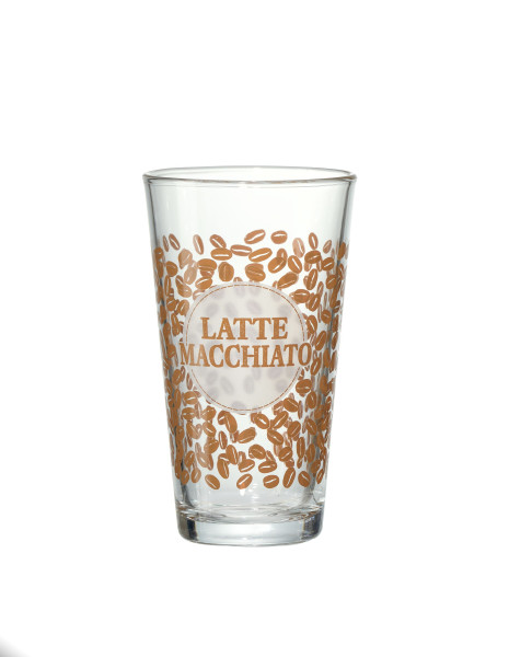 Latte Macchiato Glas HAPPY