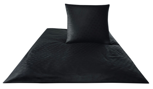 Bettwäsche JOOP! Satin in schwarz aus Baumwolle