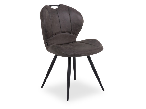 Polsterstuhl HARPER MOLAI in stahlgrau