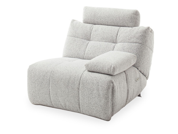 Sofaelement HARPER AVEIRO in hellgrau aus Stoff