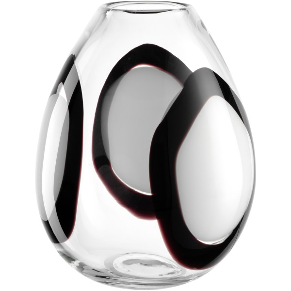 Vase OCCHI BLANC in mehrfarbig aus Glas