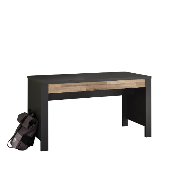 Schreibtisch HARPER BRAGA in graphit aus Dekor