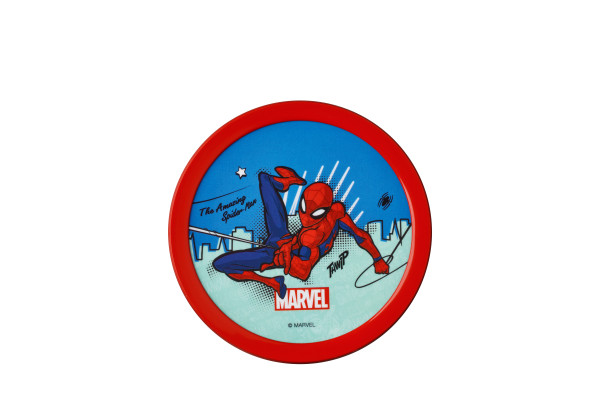 Snackbox SPIDERMAN in blau aus Kunststoff