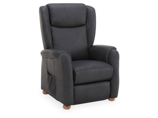 Relaxsessel Elastoform SAMET in graphit aus Leder
