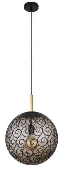 Hängeleuchte FITZ in schwarz aus Metall