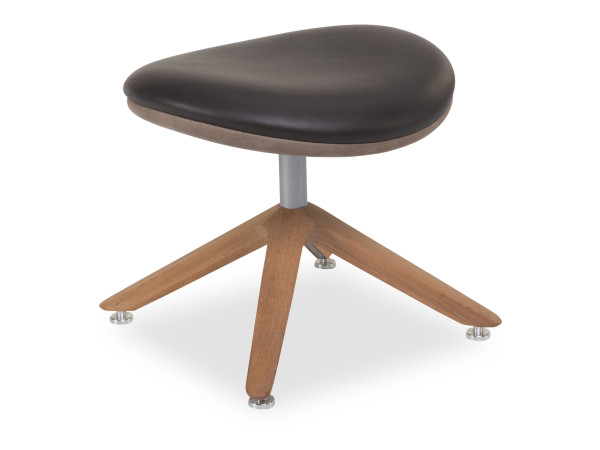 Hocker VALPIN in  LT Testa di Moro aus Leder