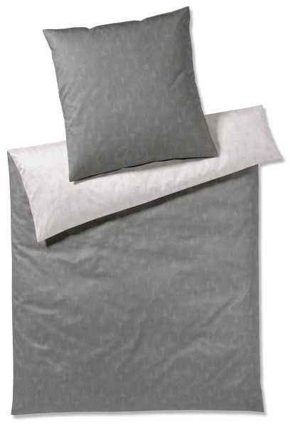 Bettwäsche JOOP! Mako-Satin in graphit aus Baumwolle