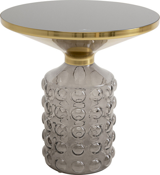 Beistelltisch LOLA in grau aus Glas