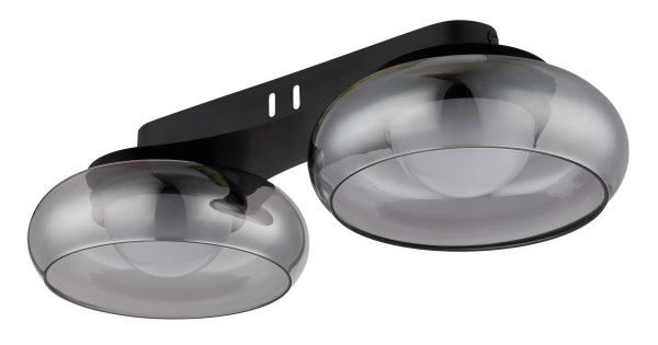 Deckenleuchte CARLENE in schwarz aus Metall