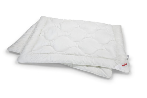 Ganzjahresbett ROYAL SATIN in weiß aus Baumwolle