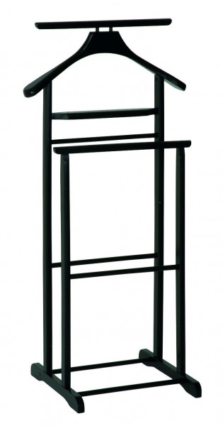 Herrendiener in schwarz aus Massivholz