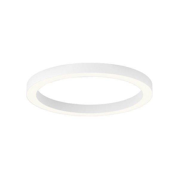 Deckenleuchte PURE LINES ROUND in snowwhite aus Kunststoff