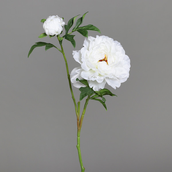 Kunstblume PÄONIE in weiß aus Kunststoff