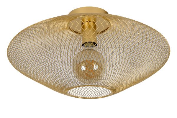Deckenleuchte MESH in goldfarben aus Metall