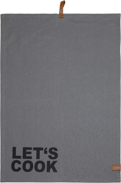 Geschirrtuch LET`S COOK in bunt aus Baumwolle