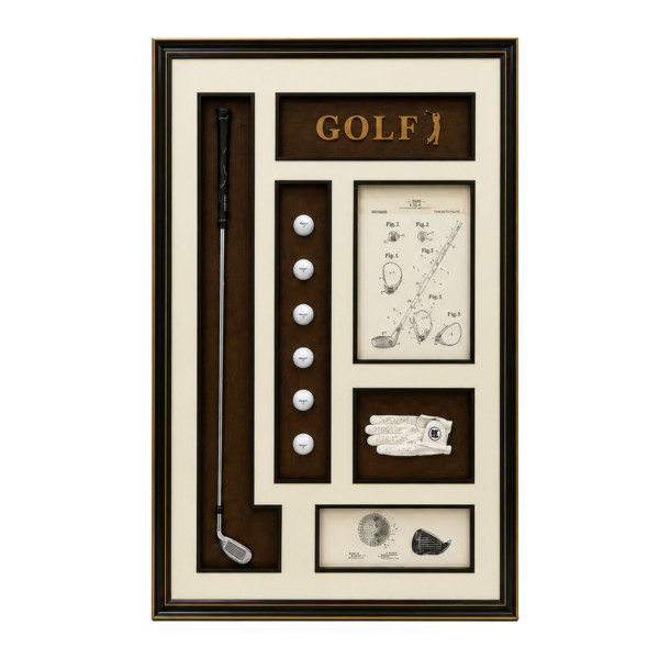 Bild GOLF 3D in braun aus Kunststoff