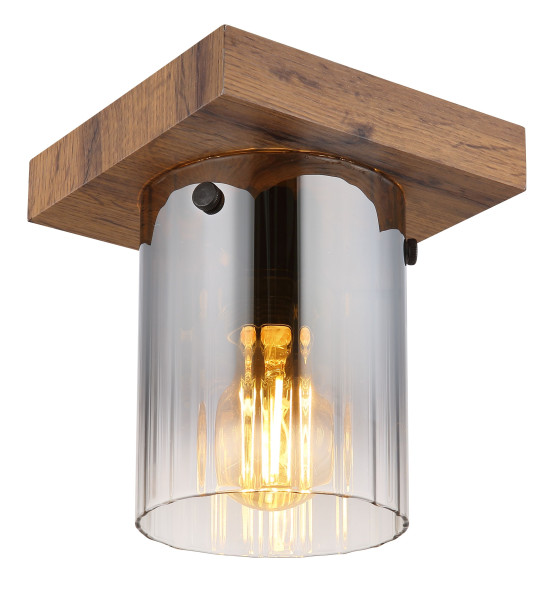 Deckenleuchte UNDERWOOD in HOLZOPTIK aus MDF