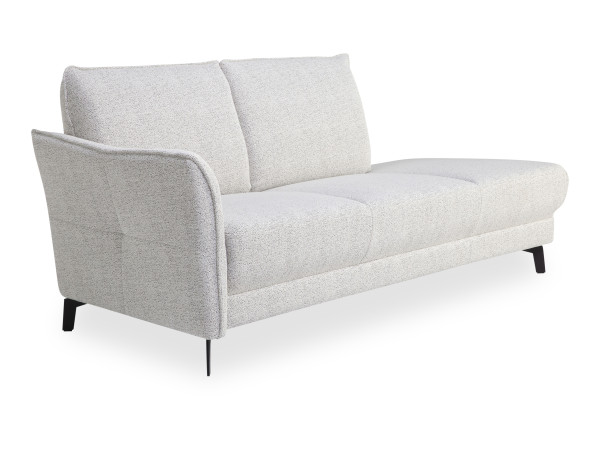 Recamiere MONDO PIATTO in weiß aus Stoff