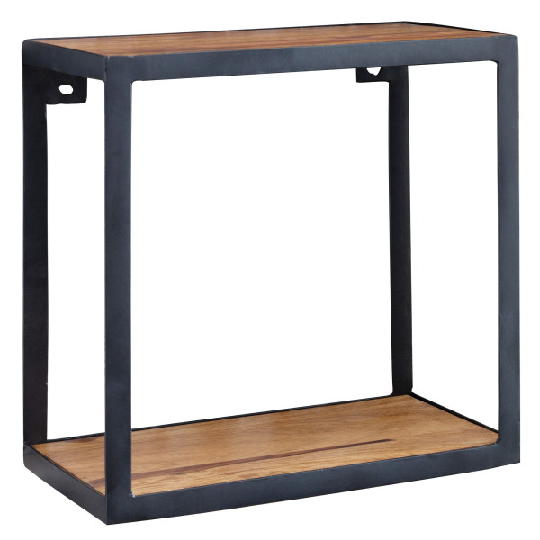 Wandregal PURI in schwarz aus Holz