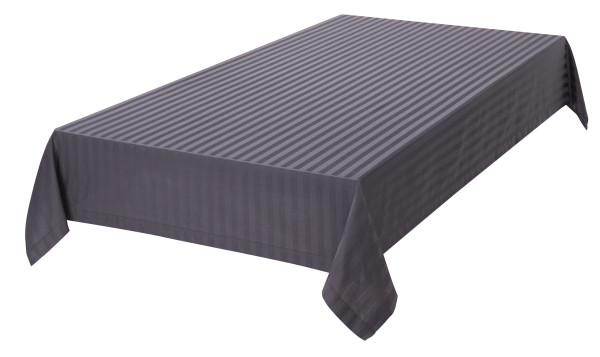Tischdecke SABRINA in anthrazit aus Baumwolle