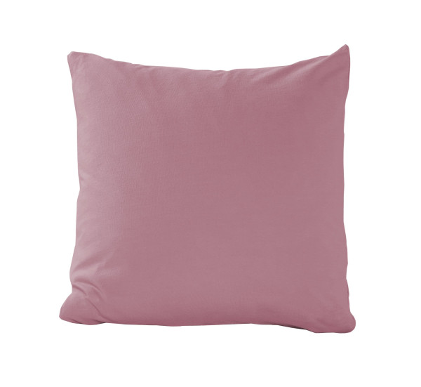 Kissenbezug Jersey rosenholz in rosa aus Baumwolle