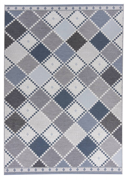 Teppich SUNSHINE in blau aus Polyester
