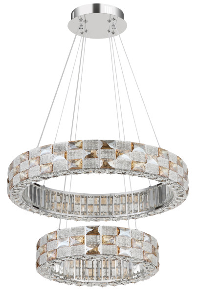 Hängeleuchte in verchromt aus Metall