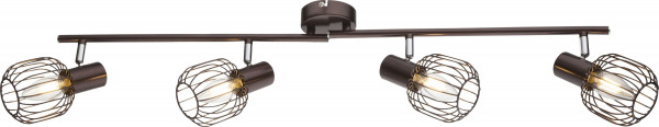 Strahler AKIN in braun aus Metall