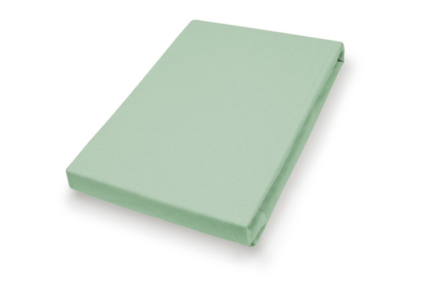 Spannbettlaken Jersey eukal. in eucalyptus aus Baumwolle