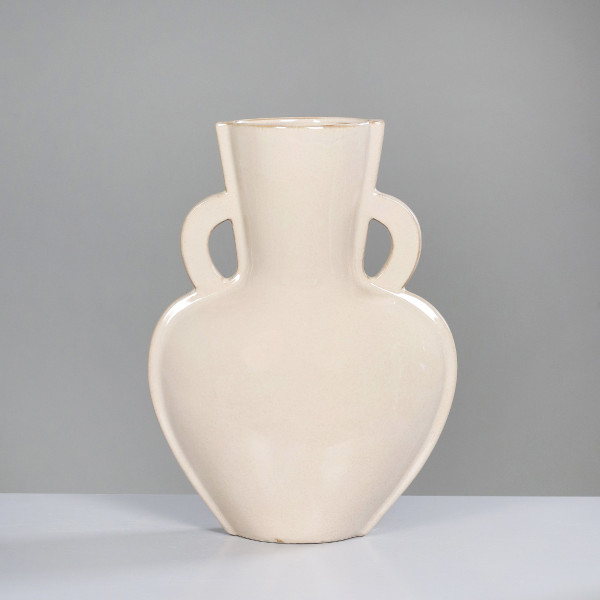 Vase in braun aus Keramik