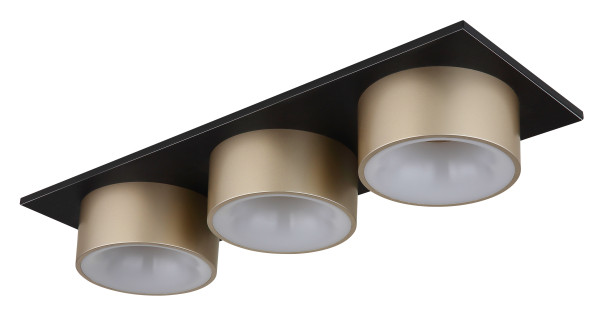 Deckenleuchte RAYMOND in schwarz aus Metall