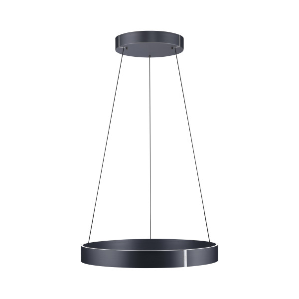 Pendelleuchte PURE E-CLIPSE in grau aus Metall