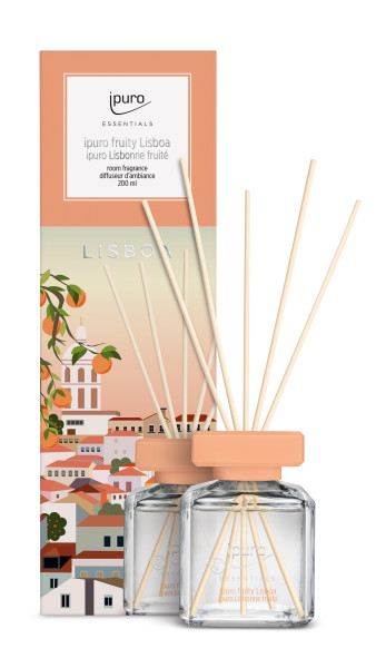 Raumduft ipuro FRUITY LISBOA in orange aus Glas