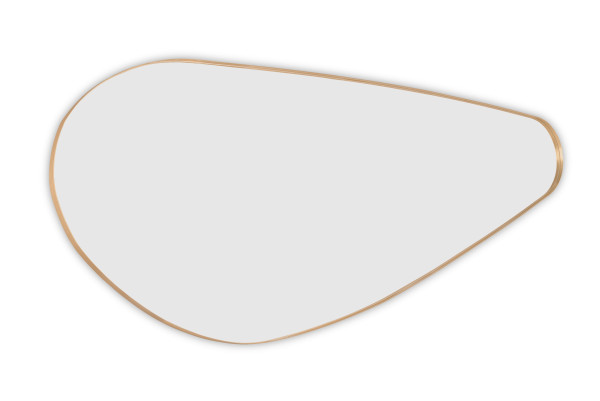 Rahmenspiegel BRITTA in goldfarben aus Metall