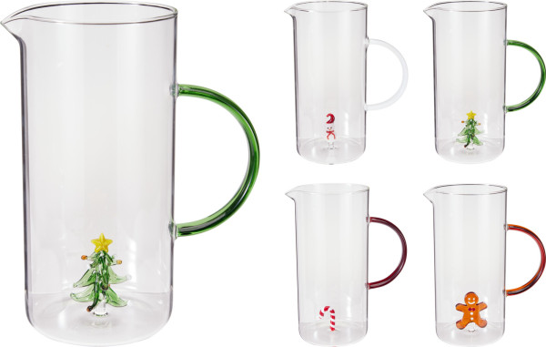 Karaffe XMAS in klar aus Glas