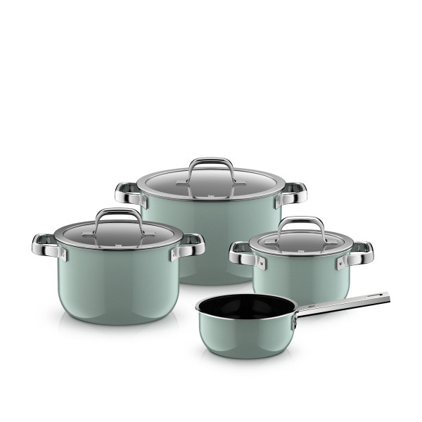 Kochtopf-Set WMF FUSIONTEC in grün aus Glas