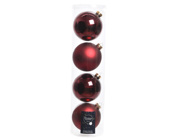 Weihnachtskugel-Box OCHSENBLUT in Ochsenblut aus Glas