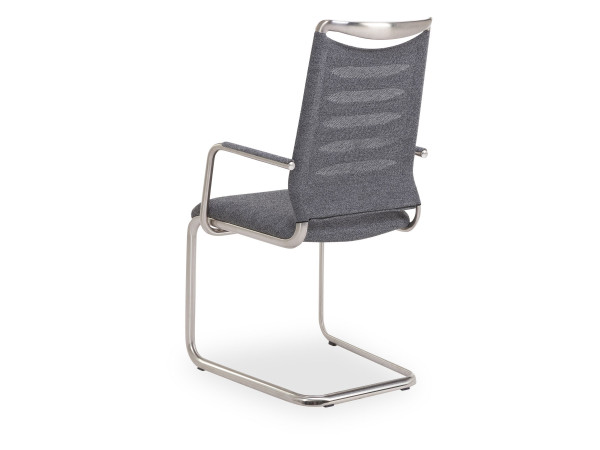 Freischwinger LILLI Plus in stone aus Stoff