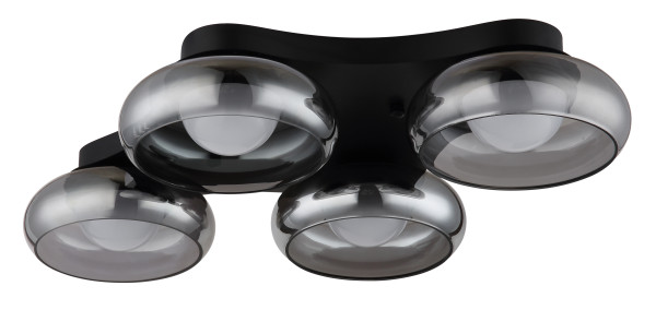 Deckenleuchte CARLENE in schwarz aus Metall