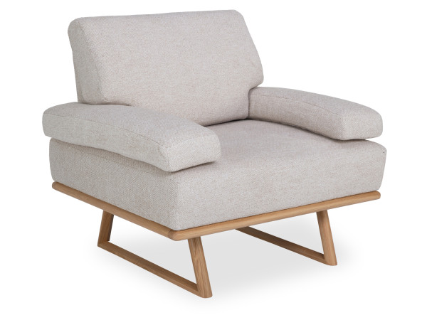 Sessel Rolf Weber SAYDA in weiß aus Stoff