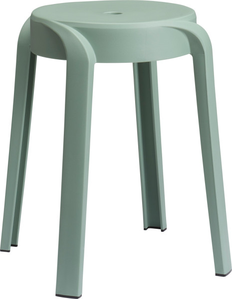 Hocker in grün aus Polypropylen