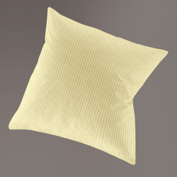Kissenbezug LUMEN Jersey in vanille aus Baumwolle